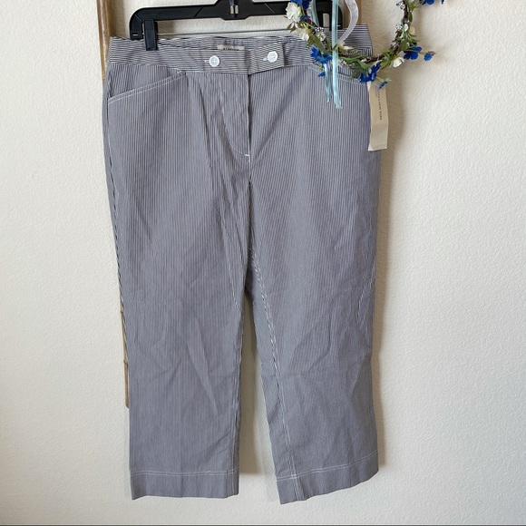 NWT Jones NY Stripe Capri Pant - Picture 2 of 10